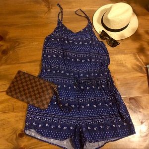 Old Navy Floral Navy Romper